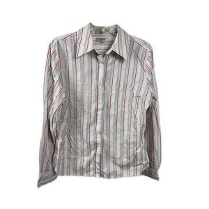 Falconable Men’s‎ Striped Button Down Shirt- Size Large